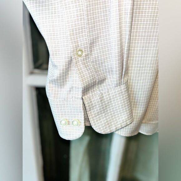 Joseph Abboud Men’s 16.5 34/35 Long Sleeved Classic Fit Checked Plaid Shirt - Picture 4 of 8